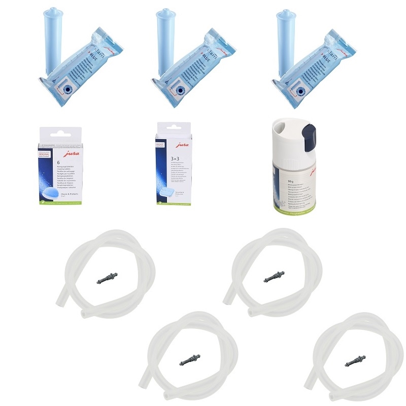 Jura A-C-E-F-ENA Milk Tube & Cleaning Product Kit